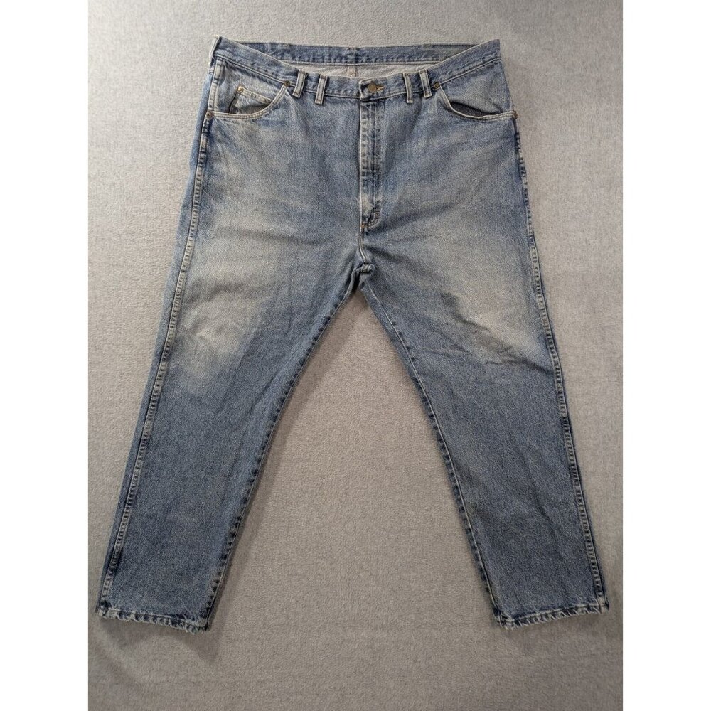 Wrangler Jeans Mens Size 44x30 Blue K665-007 Rugged Wear High Rise Tapered Leg